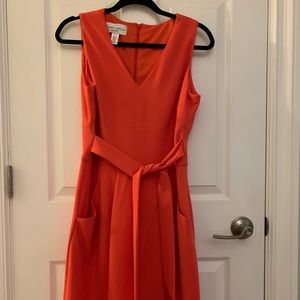 Gorgeous coral dress…..EUC~ Donna Morgan